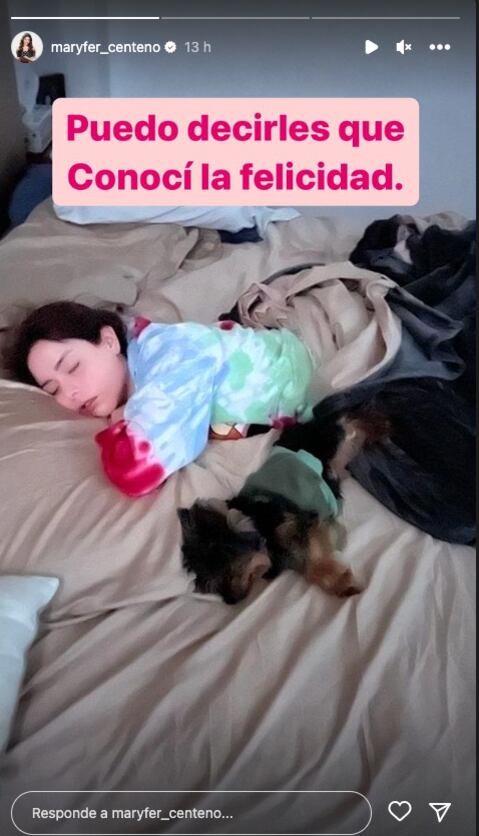 Maryfer Centeno comparte los tiernos momentos que vivió con Yorkie