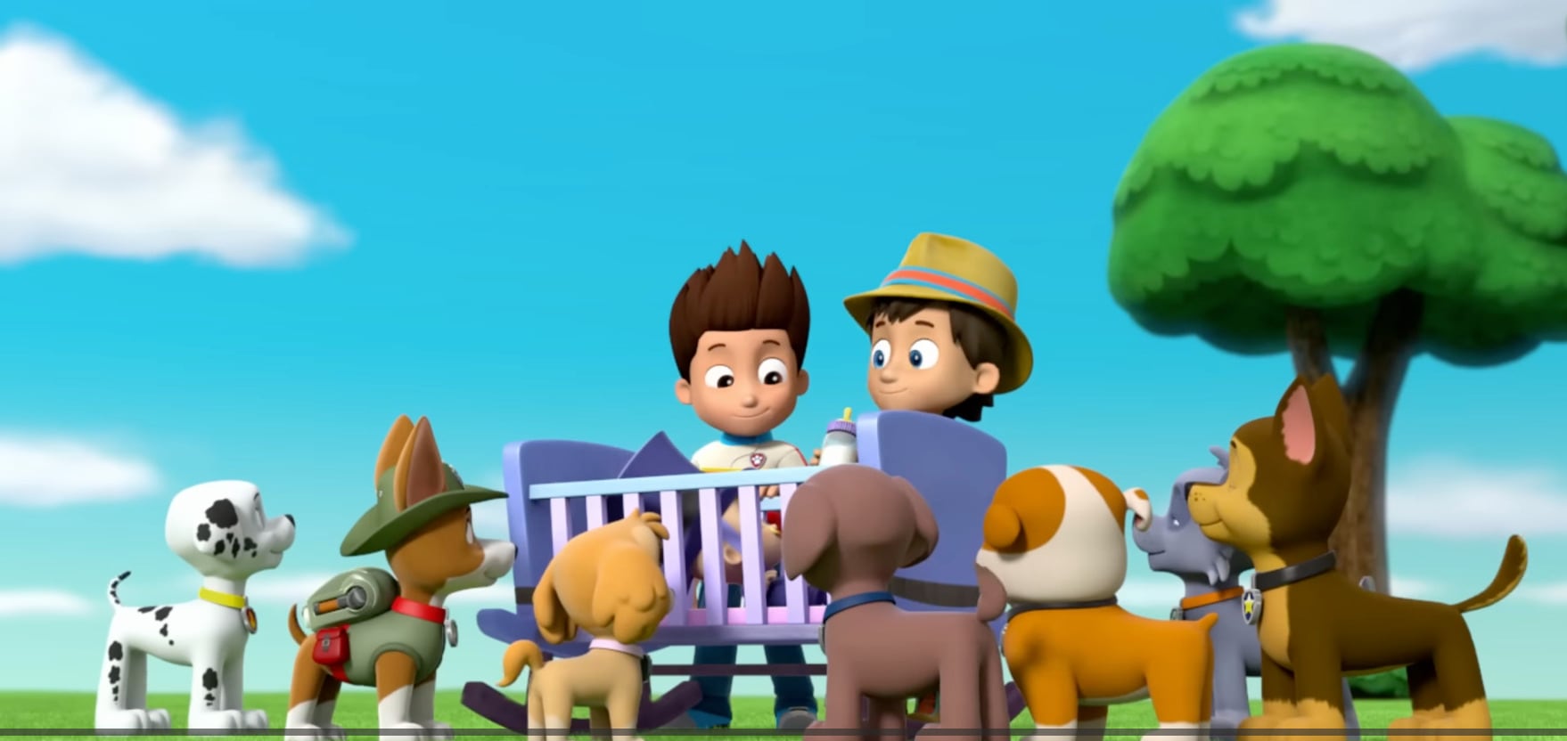 Paw Patrol cuida al alcalde Humdinger bebé por el Día de las madres