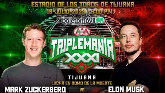 La Triple A le propuso a Mark Zuckerberg y Elon Musk, pelear en Triplemanía 31 en el Domo de la Muerte.
