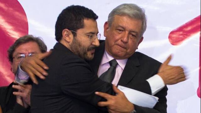 Andrés Manuel López Obrador y Martí Batres