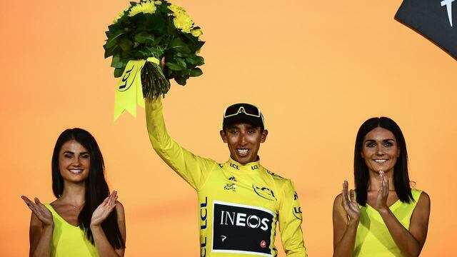 Egan Bernal, el tercer ciclista más joven en ganar el Tour de Francia.