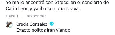 Comentario de Grecia que hace creer que Rayito le fue infiel.