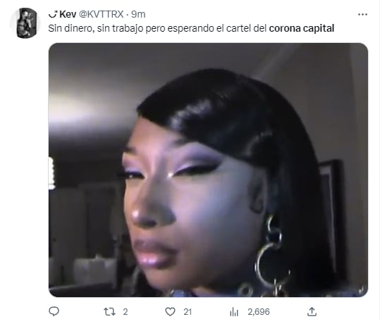 Memes por el cartel del Corona Capital 2023