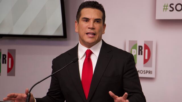 Alejandro Moreno en conferencia de prensa al término del Debate PRI.