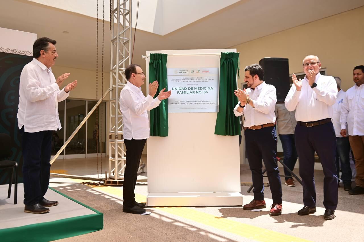 Alfonso Durazo inauguró UMF 66 del IMSS en Ciudad Obregón