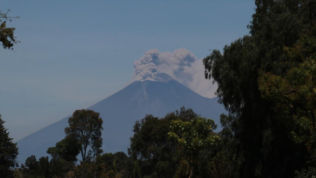 Volcán Popocatépetl.