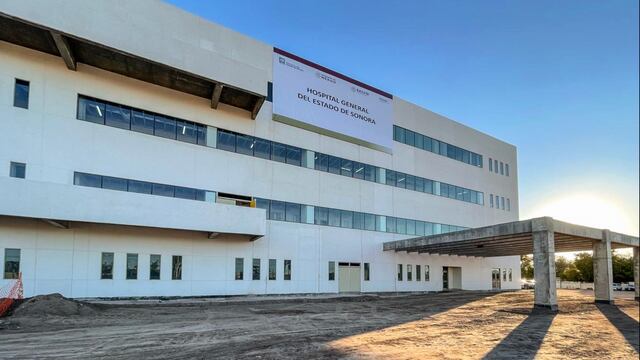 Protestan en el Hospital General del IMSS-Bienestar Hermosillo.