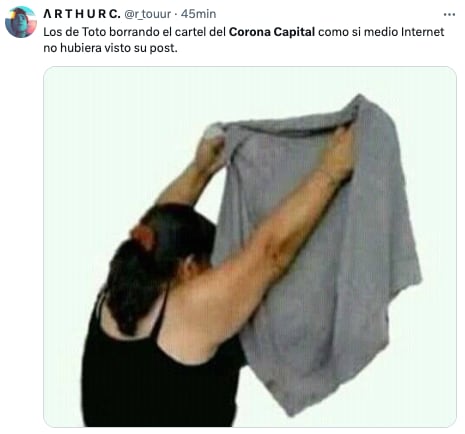 memes del cartel de Corona Capital 2024