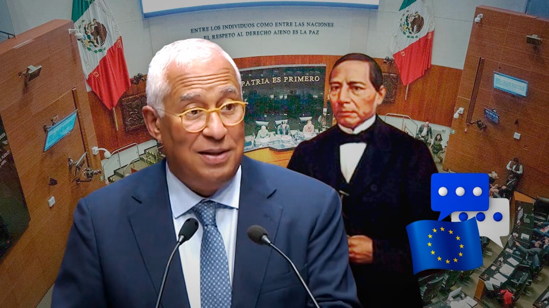 António Costa cita a Benito Juárez en discurso ante el Senado mexicano