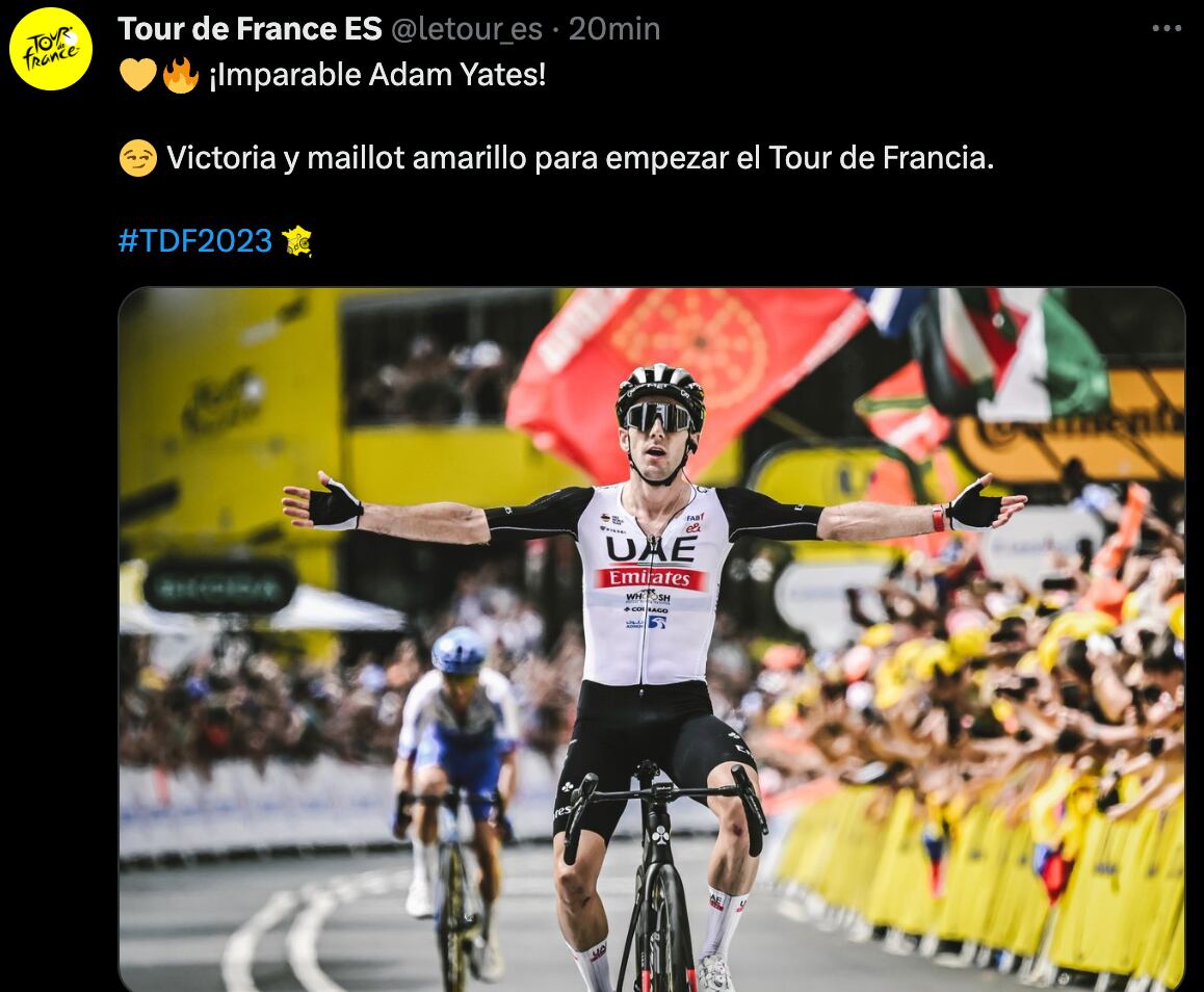 Adam Yates en el Tour de Francia 2023
