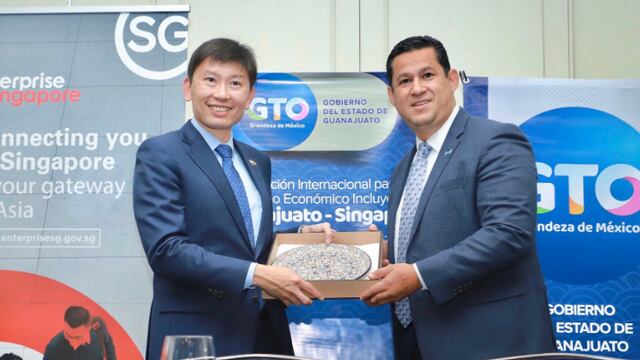 Singapur y Guanajuato signan colaboración comercial.
