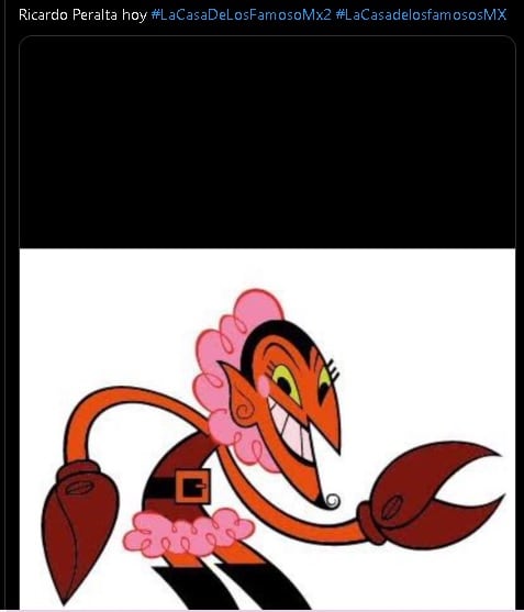 Meme de Ricardo Peralta por su look en La Casa de los Famosos México 2024.