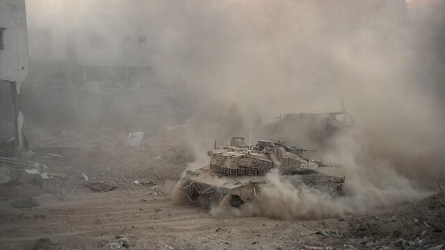 Tanques israelíes en Gaza