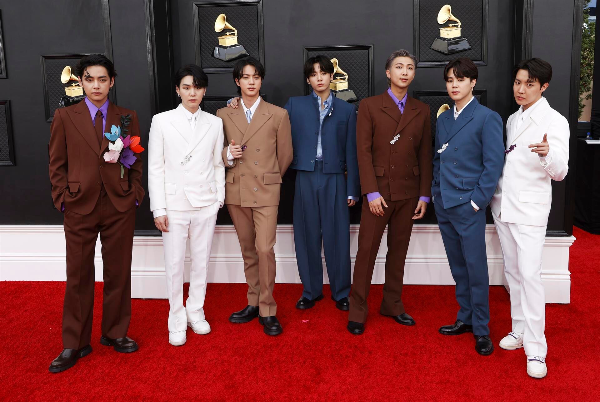 Miembros de BTS, la agrupación de Corea del Sur.