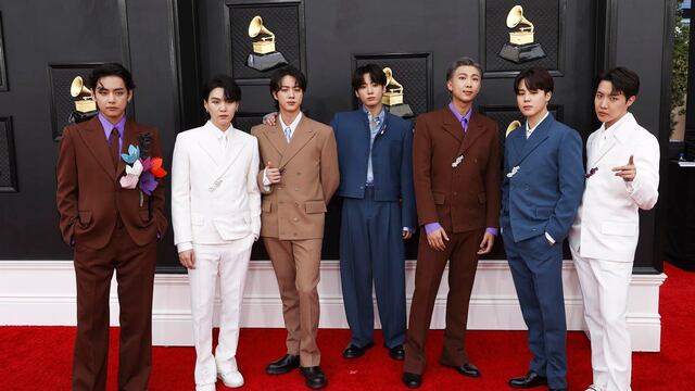 Miembros de BTS, la agrupación de Corea del Sur.