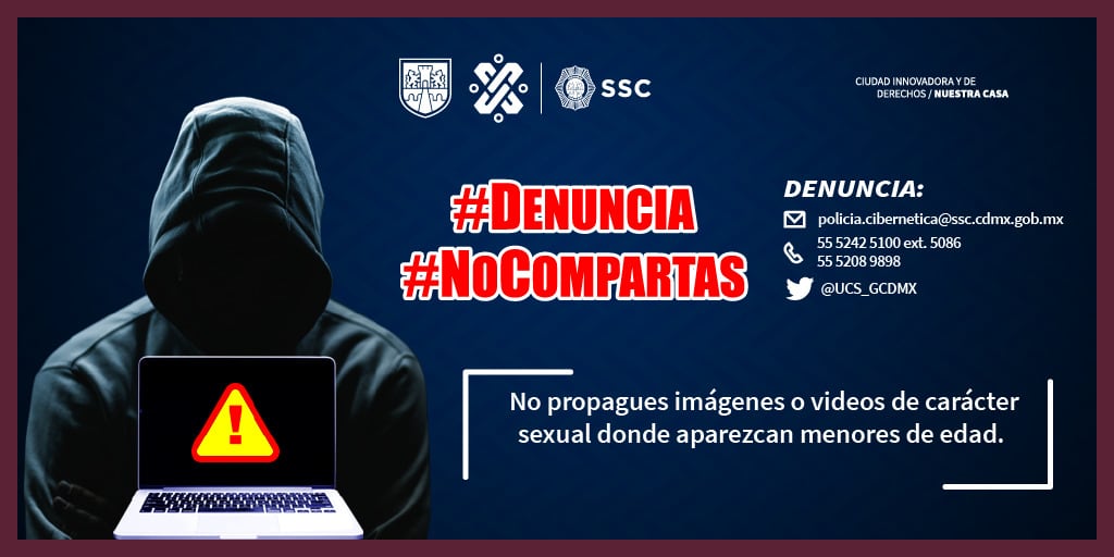 Denuncia pornografía infantil