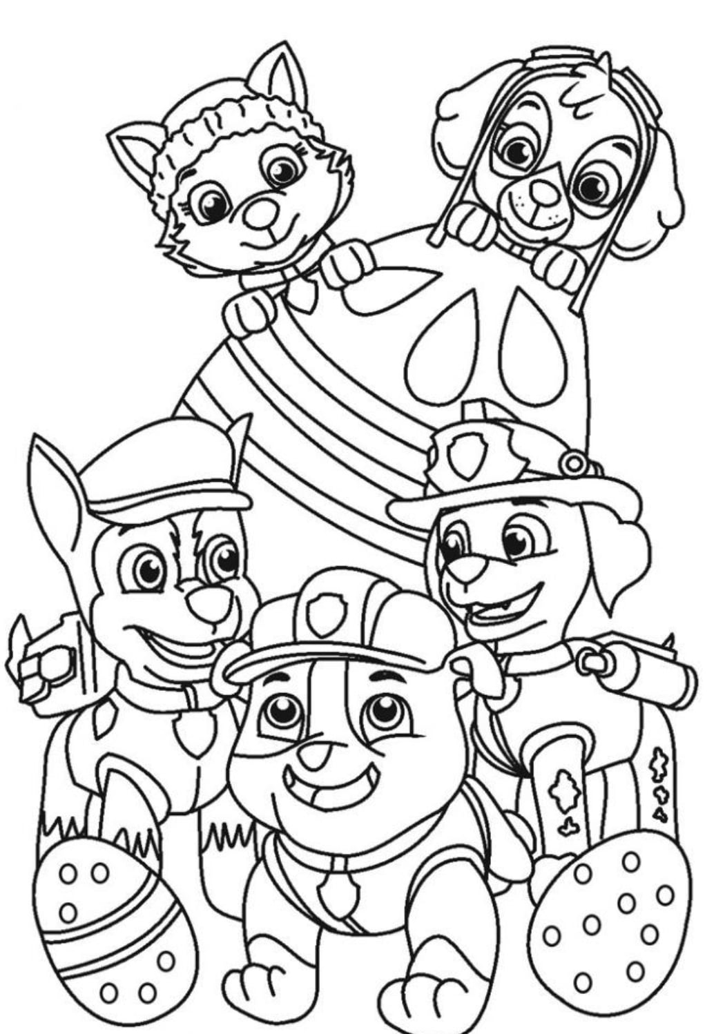 La patrulla con huevos de Pascua de Paw Patrol