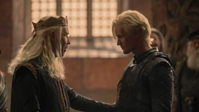Matt Smith y Paddy Considine como Daemon y Viserys en House of the Dragon