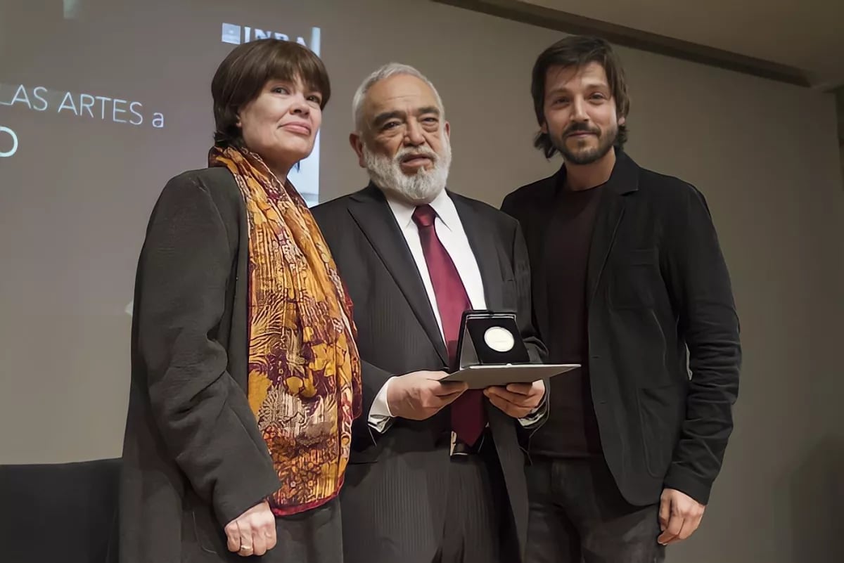 Alejandro Luna y su hijo Diego Luna