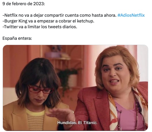 Memes tunden a Netflix por la polémica de sus cuentas compartidas