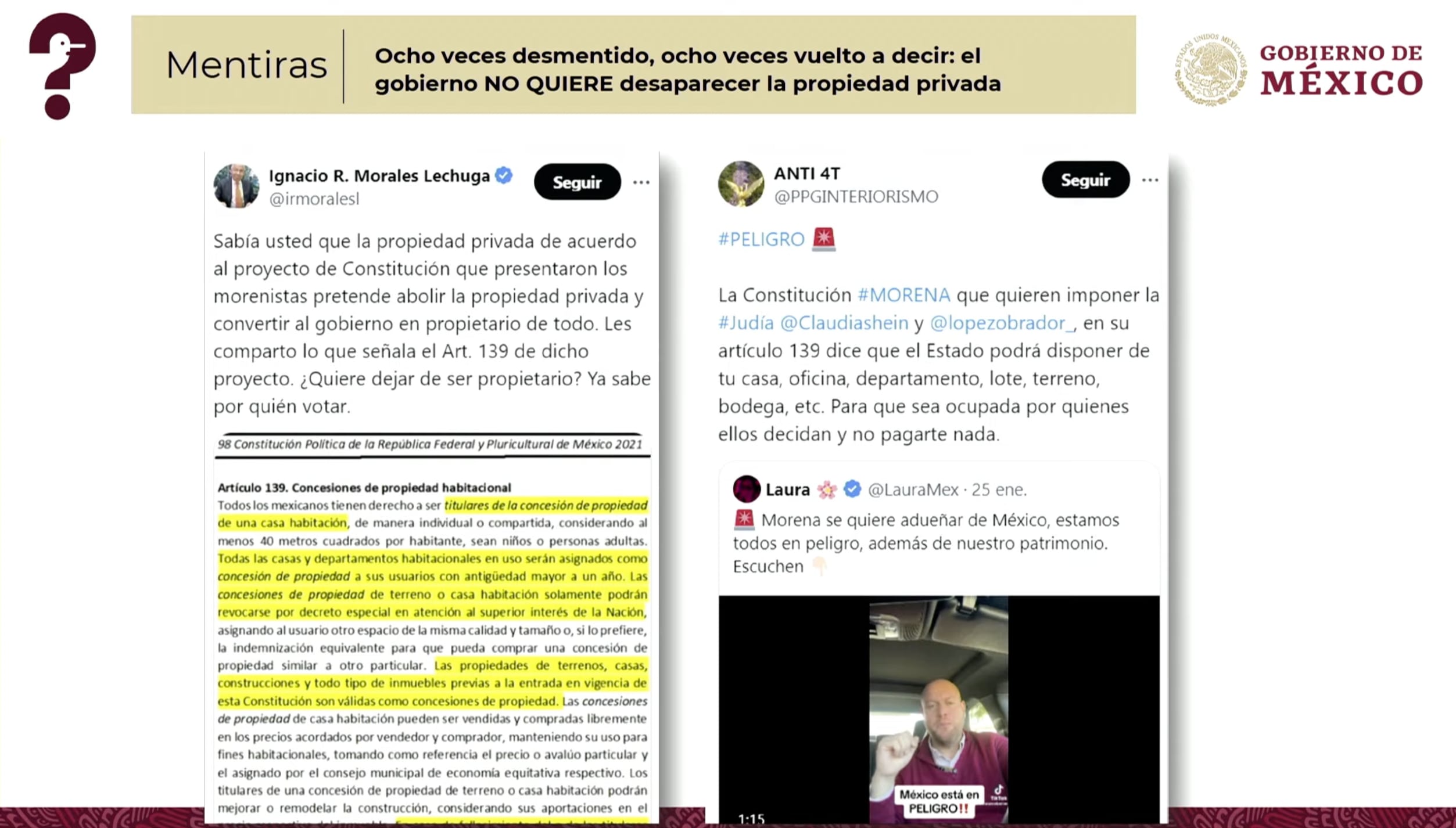 Mentiras de la semana del 22 de mayo