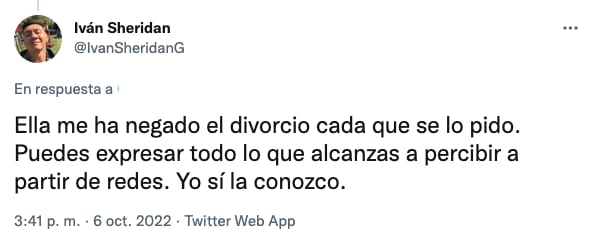 Esposo de María Clemente García acusa que diputada no le quiere dar el divorcio