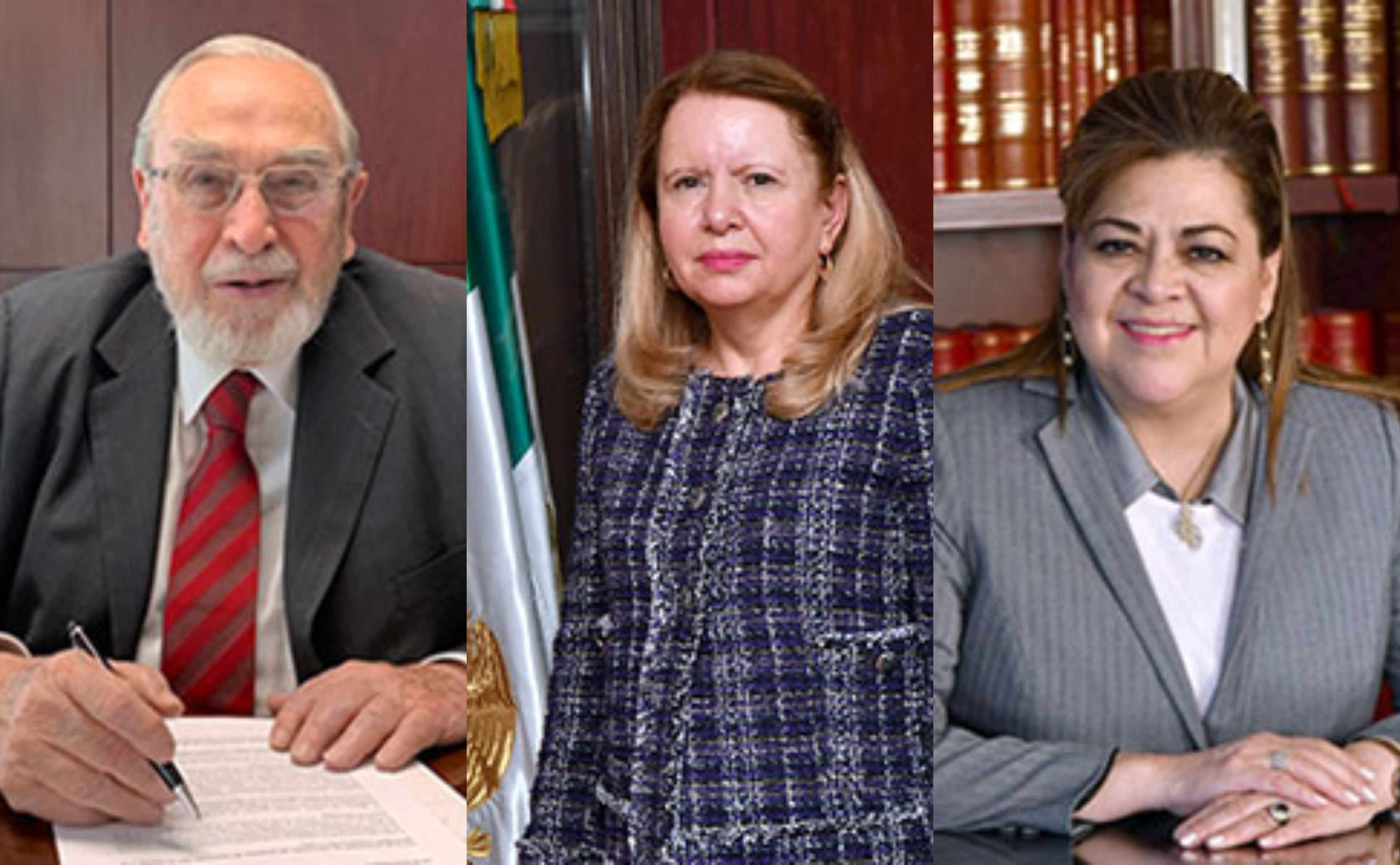 Bernardo Bátiz, Loretta Ortiz y Verónica de Gyvés