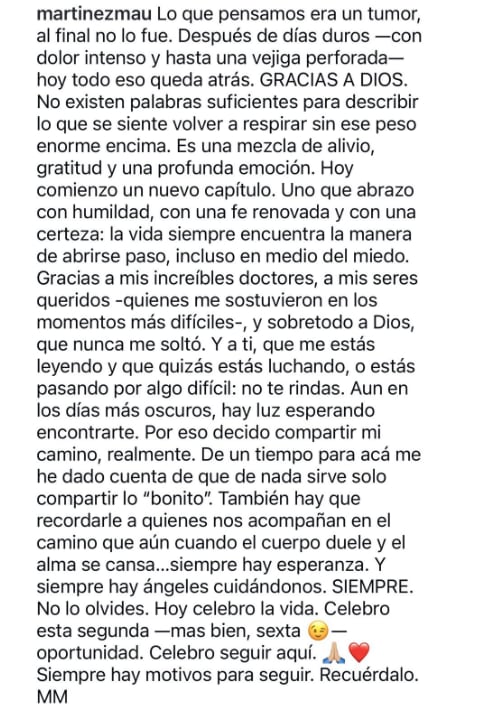 Mauricio Martínez libra una vez más el cáncer