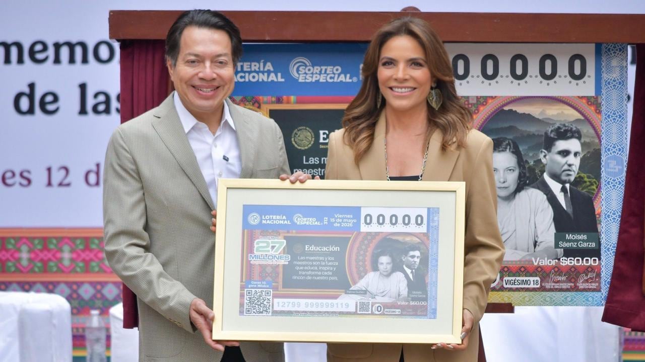 SEP y Lotería Nacional presentan billete por Día del Maestro 2026