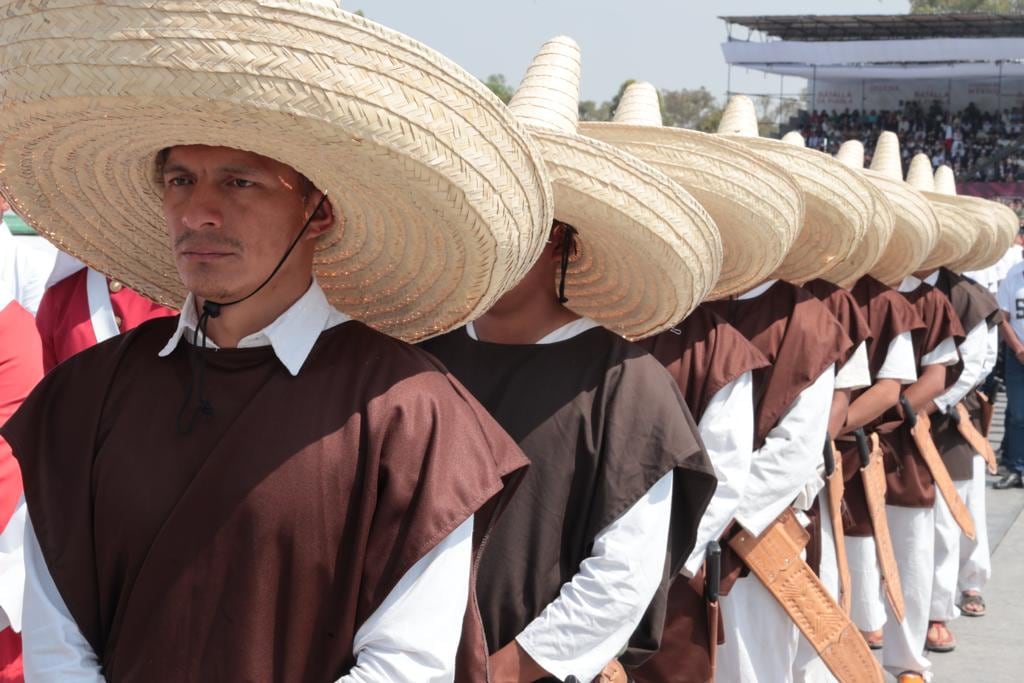 Las corcholatas acompañaron a AMLO en su discurso del 5 de Mayo por la Batalla de Puebla
