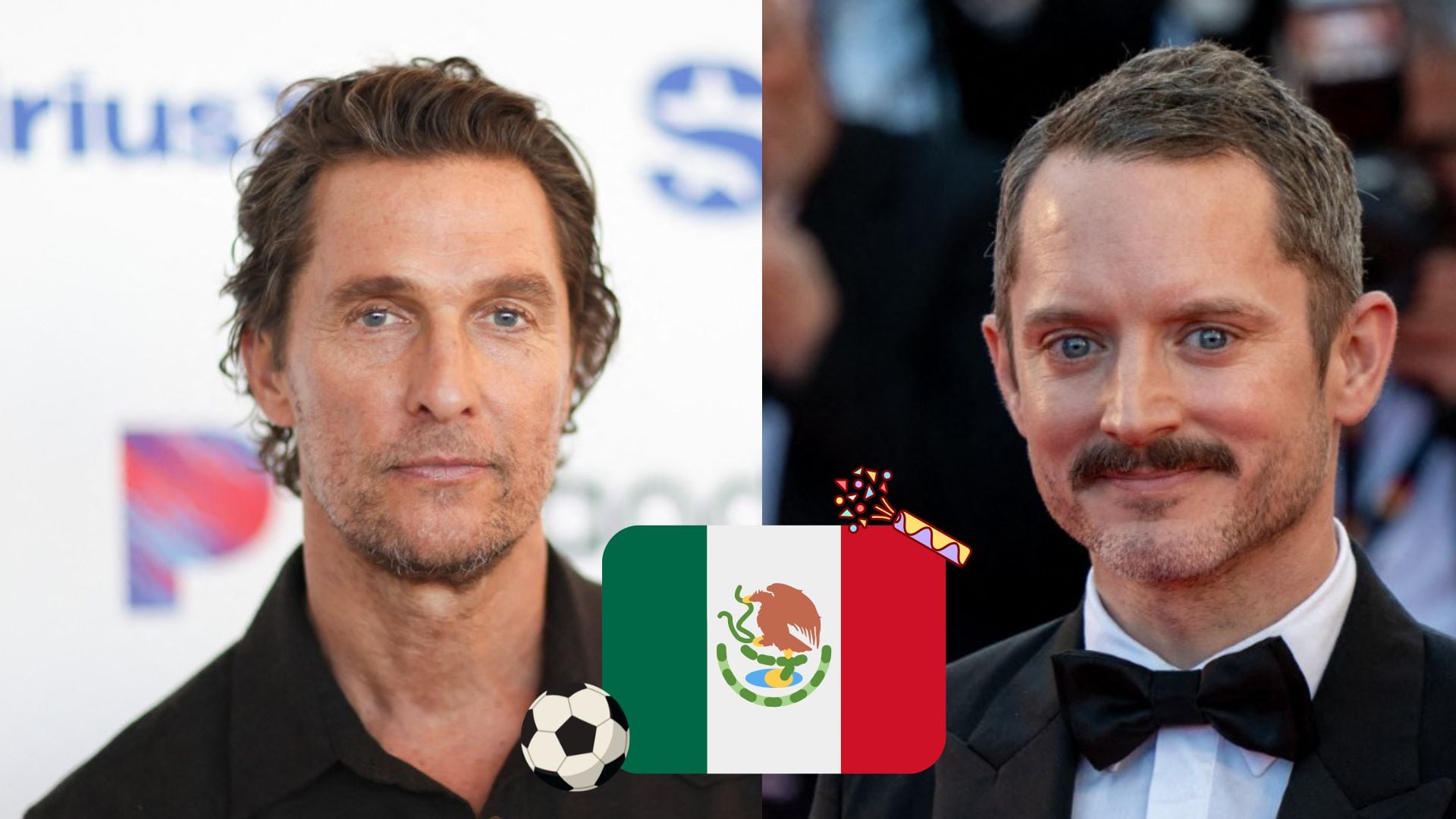 Elijah Wood y Matthew McConaughey sorprenden al celebrar la victoria de México sobre Ecuador