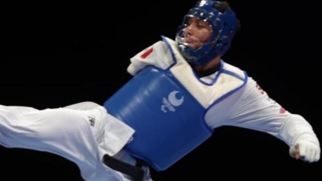 Juan Diego López en la categoría de Taekwondo