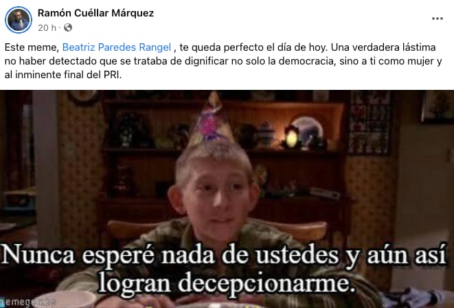 memes Beatriz Paredes