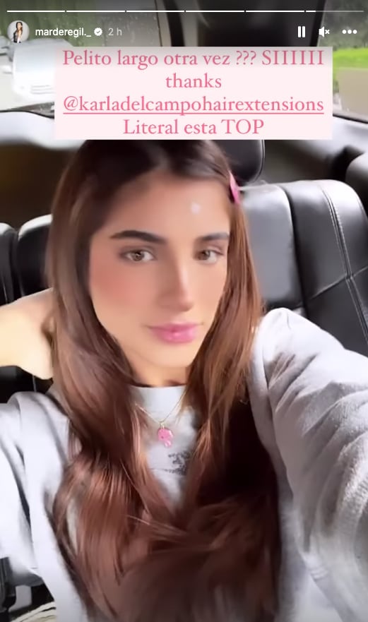 Mar de Regil presume su nuevo cambio de look con extensiones