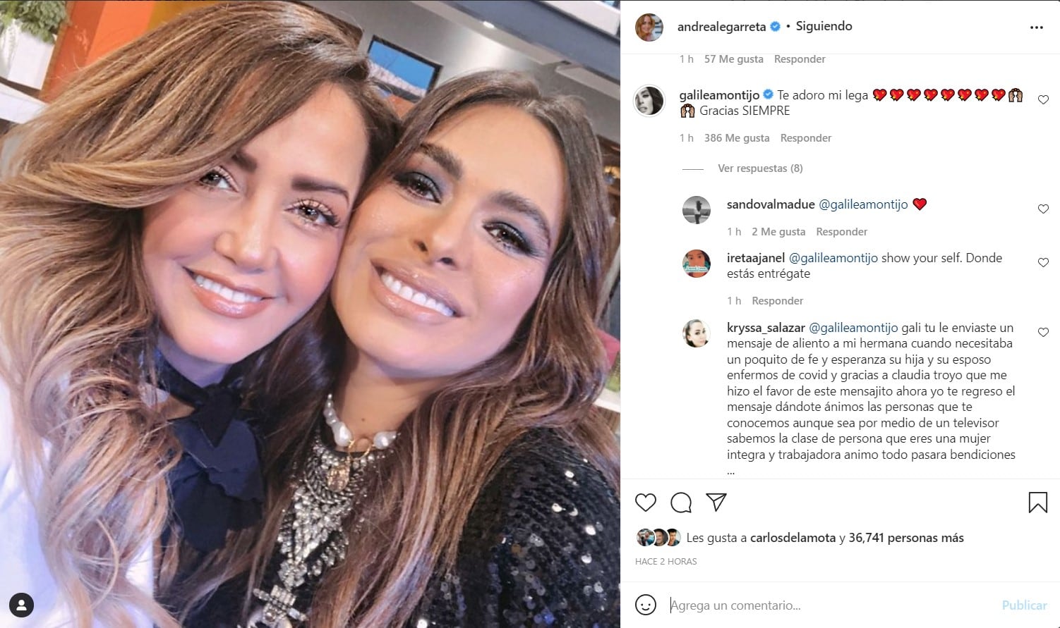 Andrea Legarreta y Galilea Montijo