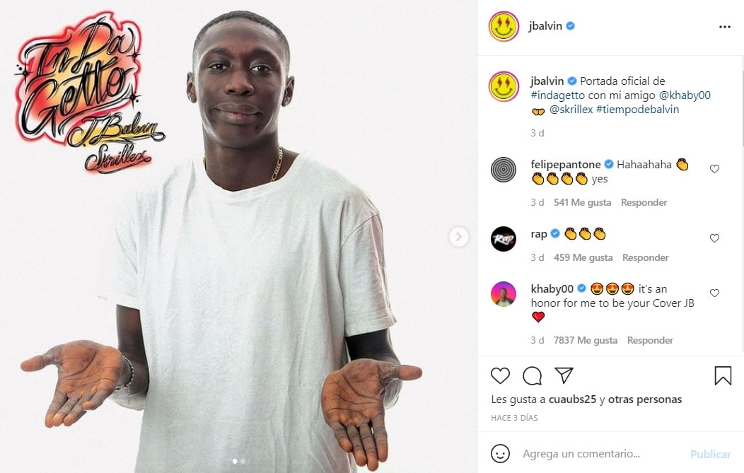 Khaby Lame aparece en la portada del nuevo sencillo de J Balvin