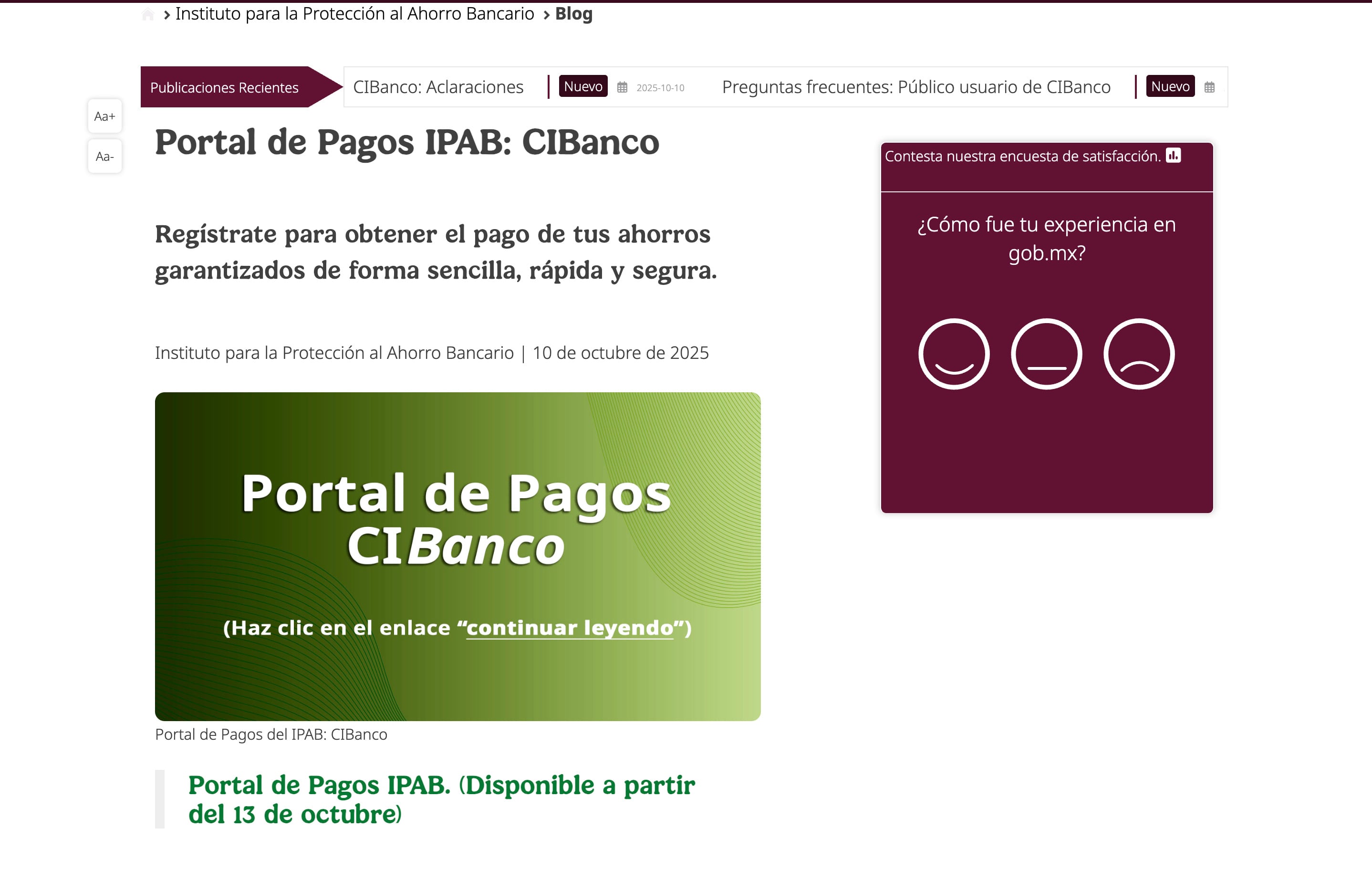 CIBanco, registro en IPAB para recuperar tus depósitos