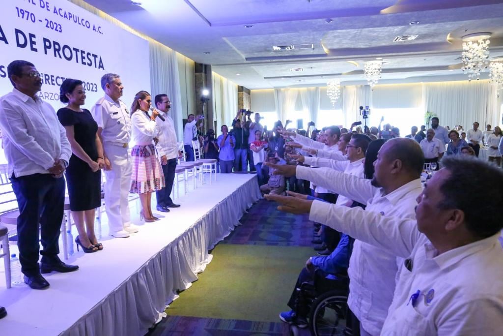 Evelyn Salgado participa en la toma de protesta del Consejo Directivo 2023 del Grupo ACA