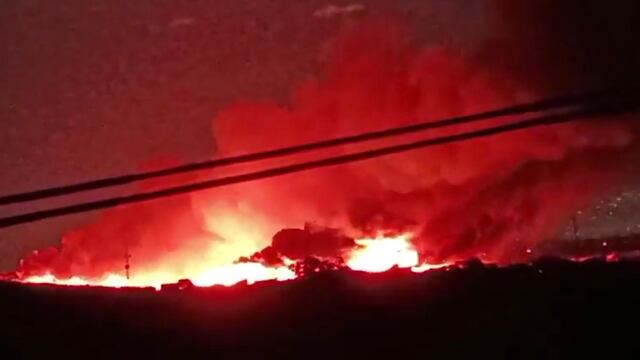Incendio en Neza, Estado de México, en el relleno sanitario del Bordo de Xochiaca