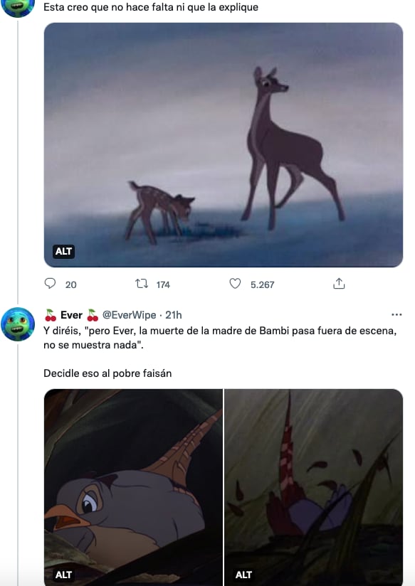 Disney; Escena que debería ser censurada de Bambi.
