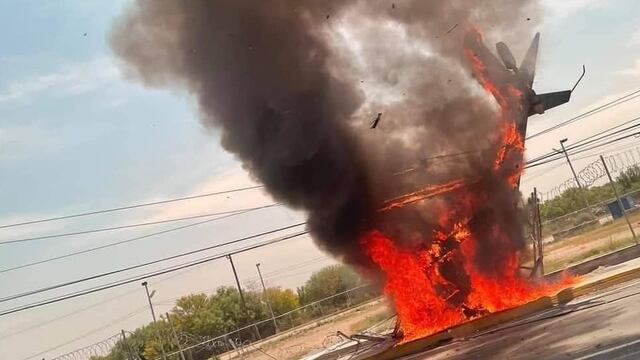 Helicóptero desplomado en Apodaca