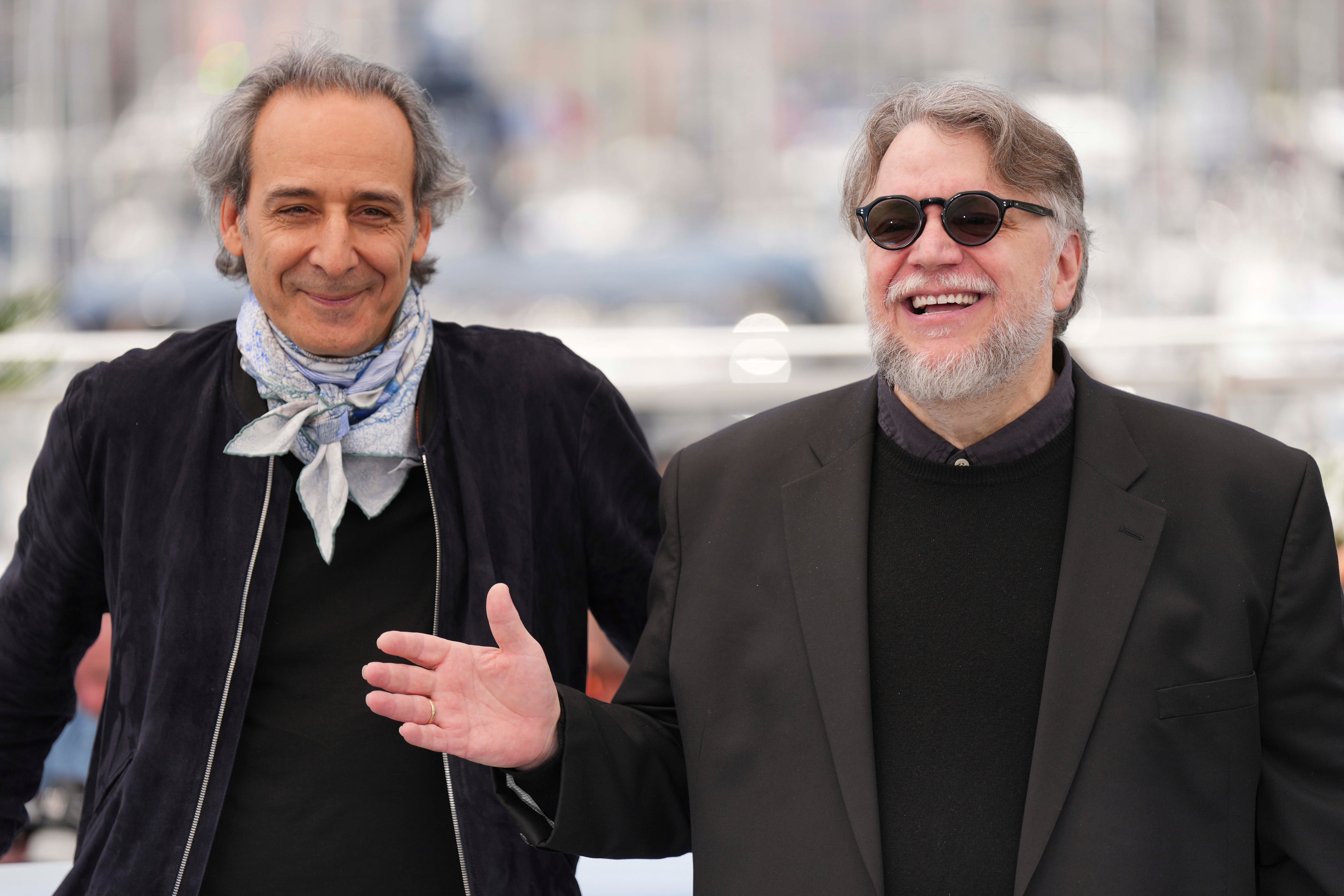 Alexandre Desplat y Guillermo del Toro en el Festival de Cine de Cannes 2025