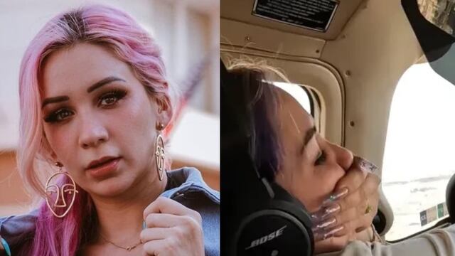 Daniela Rodrice vomitó cuando manejaba una avioneta.