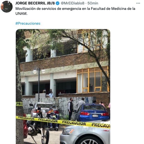 Desalojan Facultad de Medicina de la UNAM; reportan suicidio de un estudiante