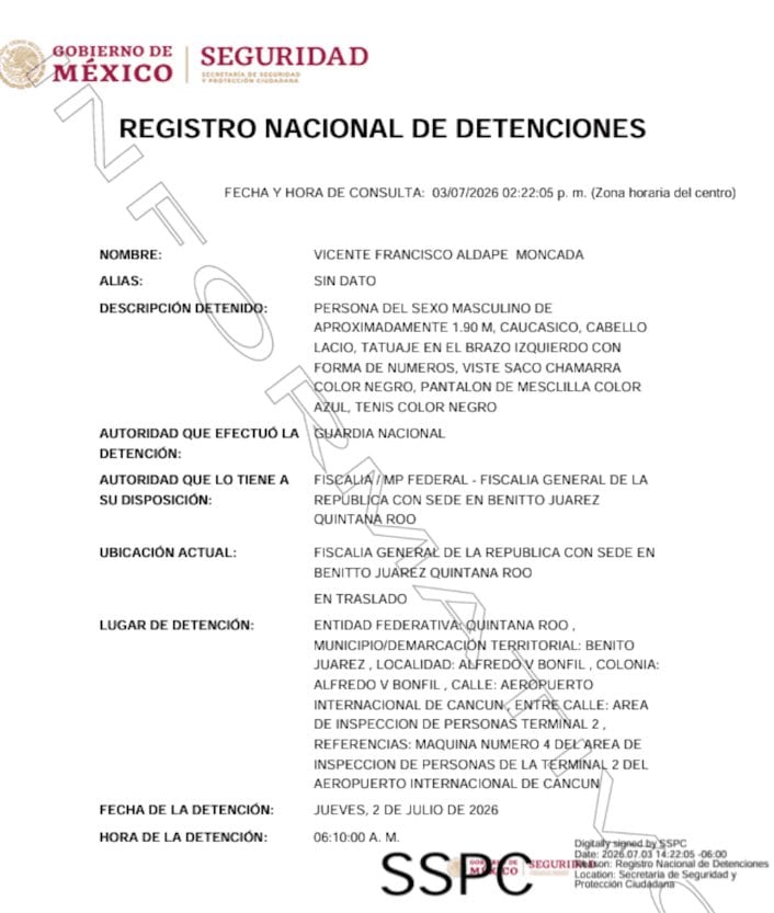 Tesorero de Tulum es detenido en el Aeropuerto de Cancún