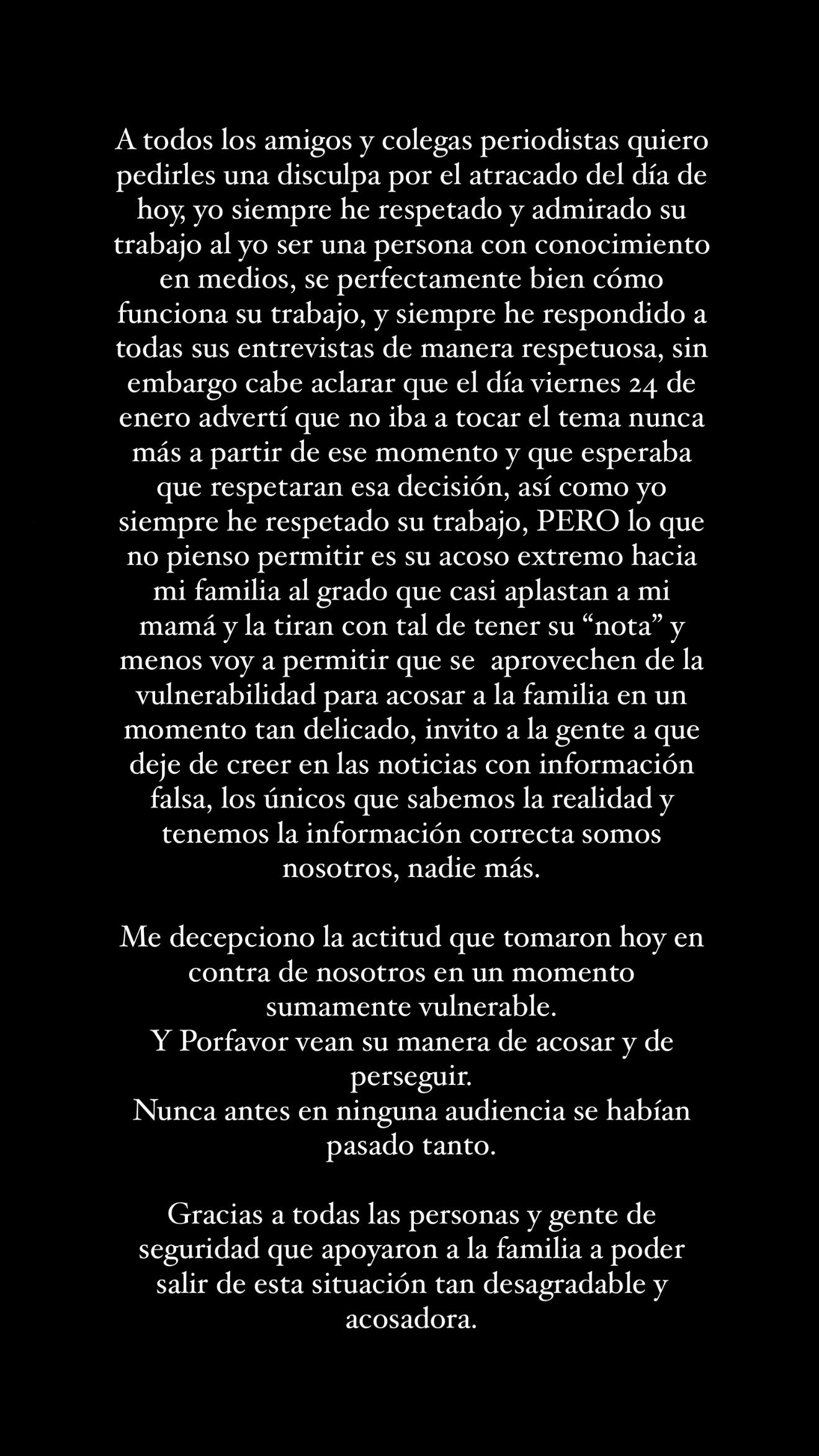 Hermano de Fofo Márquez reconoce su error al ofender a periodistas.