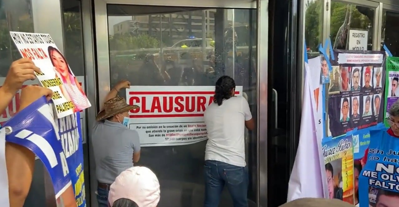 Manifestación de familiares de personas desaparecidas