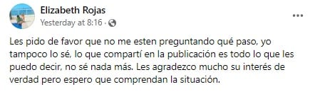 Publicación de la esposa de Manny Inzunza