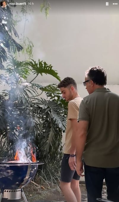 Nicolás Buenfil junto a su papá Ernesto Zedillo Jr.