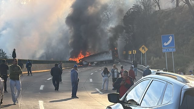 Accidente autopista México-Puebla hoy 16 de febrero